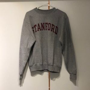 Champion Stanford grey crewneck, unisex size small